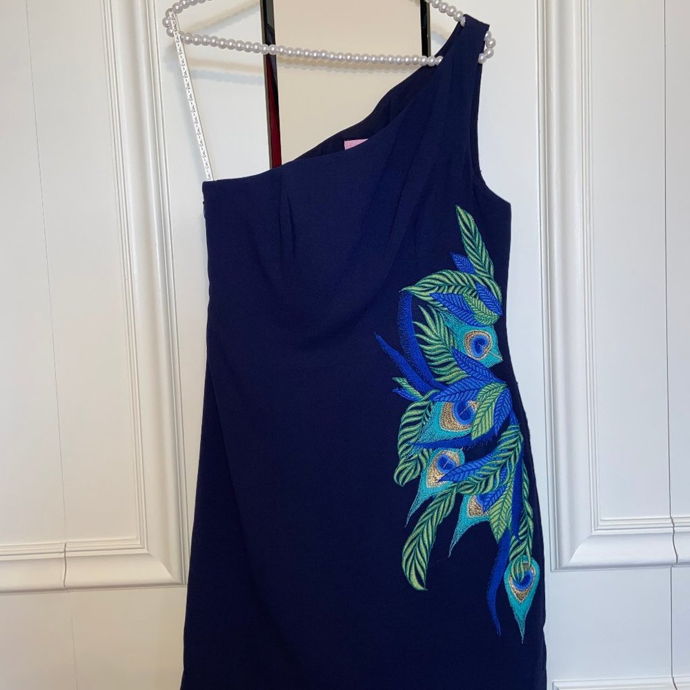 NWT Lilly Pulitzer Jamie Dress Peacock Embroidery - Picture 2 of 4